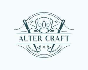 Stitching Embroidery Tailor logo design