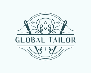 Stitching Embroidery Tailor logo design