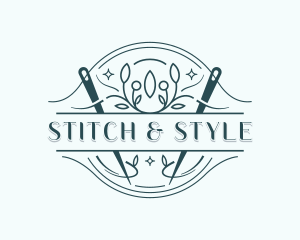 Stitching Embroidery Tailor logo design