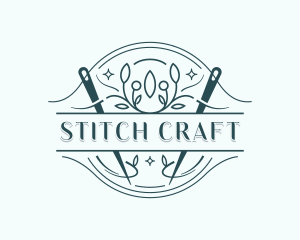 Stitching Embroidery Tailor logo design