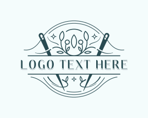 Needle - Stitching Embroidery Tailor logo design