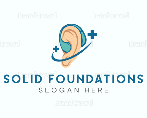 Medical Hearing Aid Device Logo