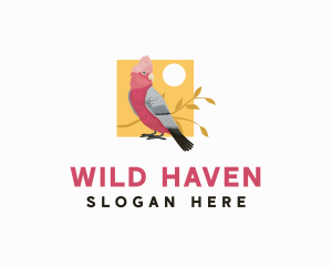 Wild Cockatoo Bird logo design