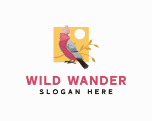 Wild Cockatoo Bird logo design