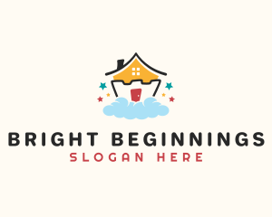 Elementary - Kindergarten Preschool House logo design