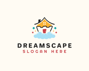 Kindergarten Preschool House logo design