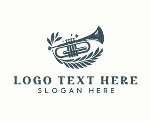 Performer - Trumpet Musical Performer logo design