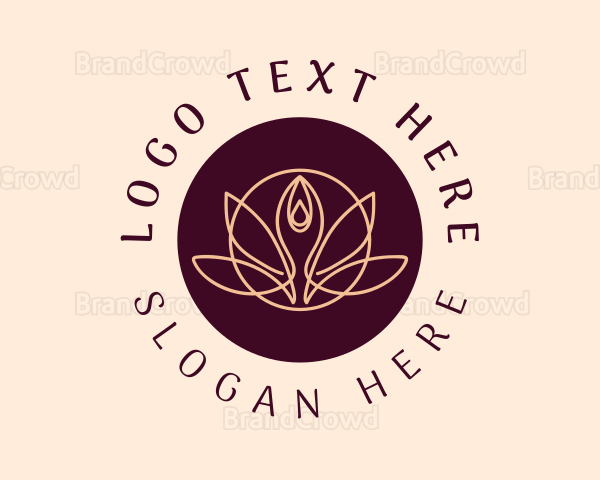 Wellness Yoga Lotus Logo