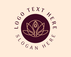 Chakra - Wellness Yoga Lotus logo design