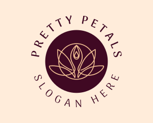 Wellness Yoga Lotus logo design