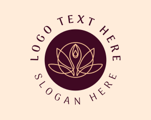 Wellness Yoga Lotus Logo
