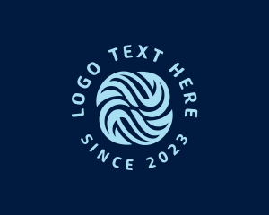 Cyberspace - Spiral Wave Technology logo design