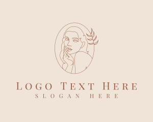 Facial - Minimalist Female Emblem logo design