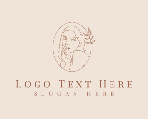 Natural - Minimalist Female Emblem logo design