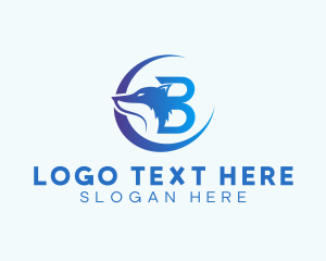 Travel - Gaming Wolf Letter B logo design
