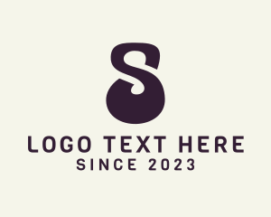 Strong - Kettlebell Gym Letter S logo design