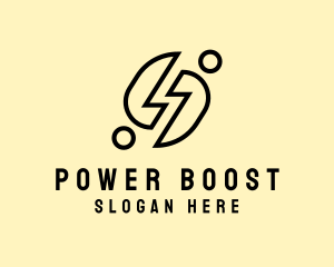 Charger - Power Voltage Electrician logo design