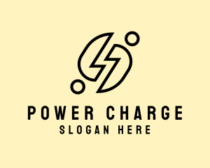 Power Voltage Electrician logo design