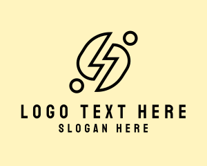 Voltage - Power Voltage Electrician logo design