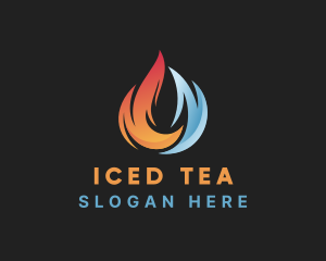 Torch Ice Flame  logo design