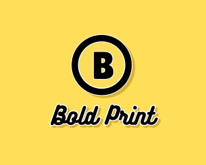 Bold Circle Stationery  logo design