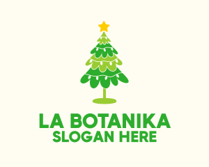 Festive Xmas Christmas Tree  Logo