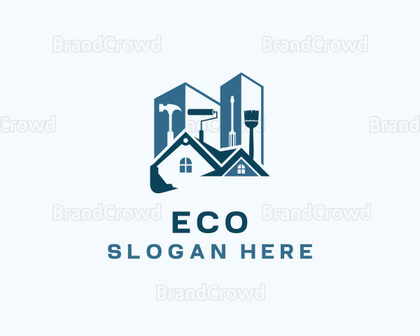 House Construction Tools Logo