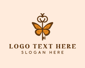 Skincare - Butterfly Wings Key Boutique logo design
