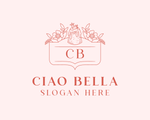 Bakery Strawberry Cake logo design