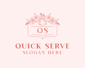 Bakery Strawberry Cake logo design