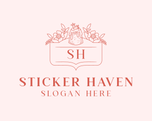 Bakery Strawberry Cake logo design