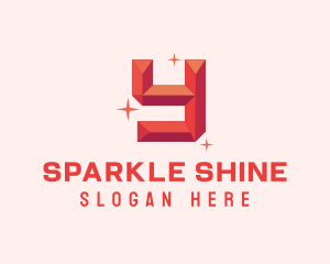 Twinkle - Shiny Gem Letter Y logo design