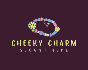 Smiley Beads Bracelet logo design