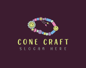 Smiley Beads Bracelet logo design