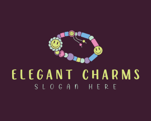 Smiley Beads Bracelet logo design