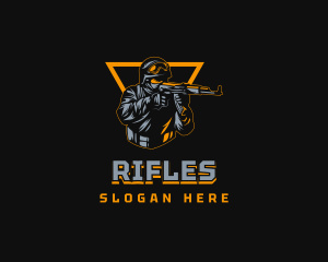 Soldier Special Force Shooter logo design