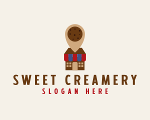 Cookie Bakeshop Location  logo design