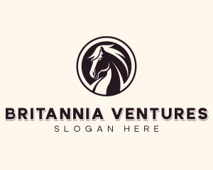 Horse Equestrian Stallion logo design