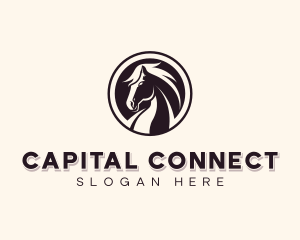 Horse Equestrian Stallion logo design