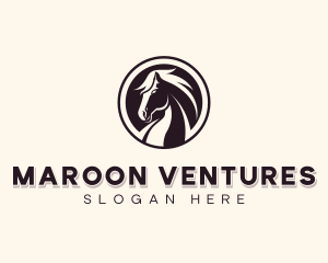 Horse Equestrian Stallion logo design