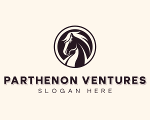 Horse Equestrian Stallion logo design