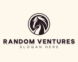 Horse Equestrian Stallion logo design