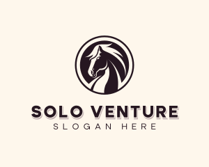 Horse Equestrian Stallion logo design