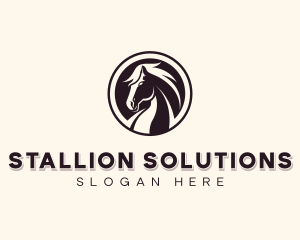 Stallion - Horse Equestrian Stallion logo design
