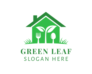 Vegan - Vegan Restaurant Cutlery logo design