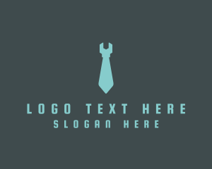 Tools - Business Wrench Necktie logo design