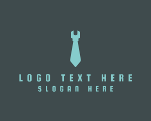 Abstract - Business Wrench Necktie logo design