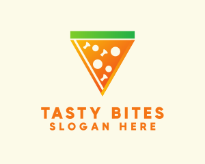 Pizza Slice Restaturant Logo