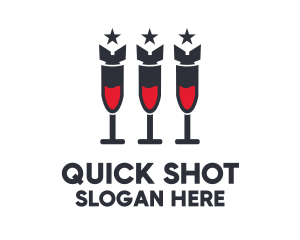 Shot - Military Wine Bar logo design