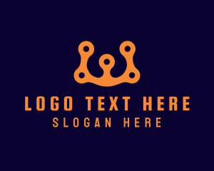Letter - Biking Chain Letter W logo design